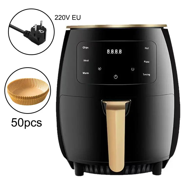 6L Digital Air Fryer with Intelligent Touch Screen by All Mart Bristol Ltd