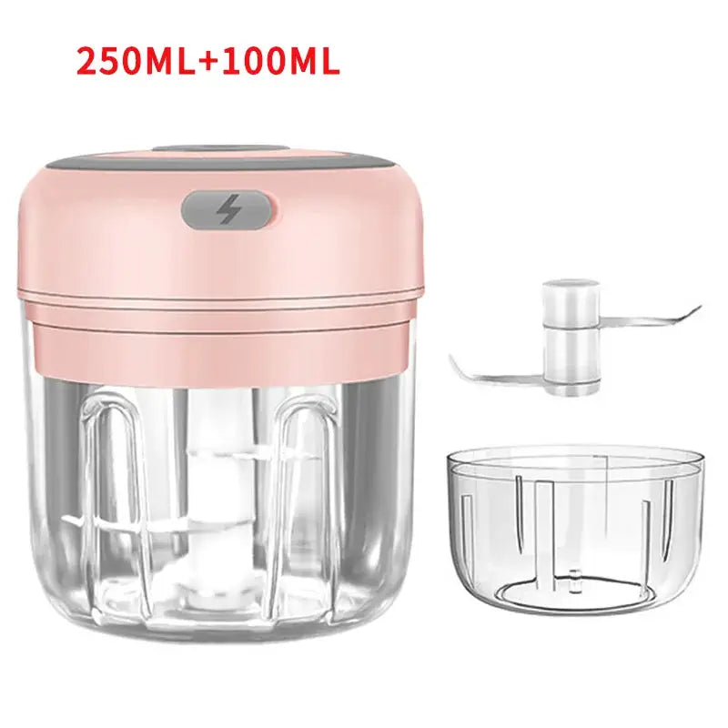 HiPiCok Electric Mini Food Chopper and Garlic Press by All Mart Bristol Ltd
