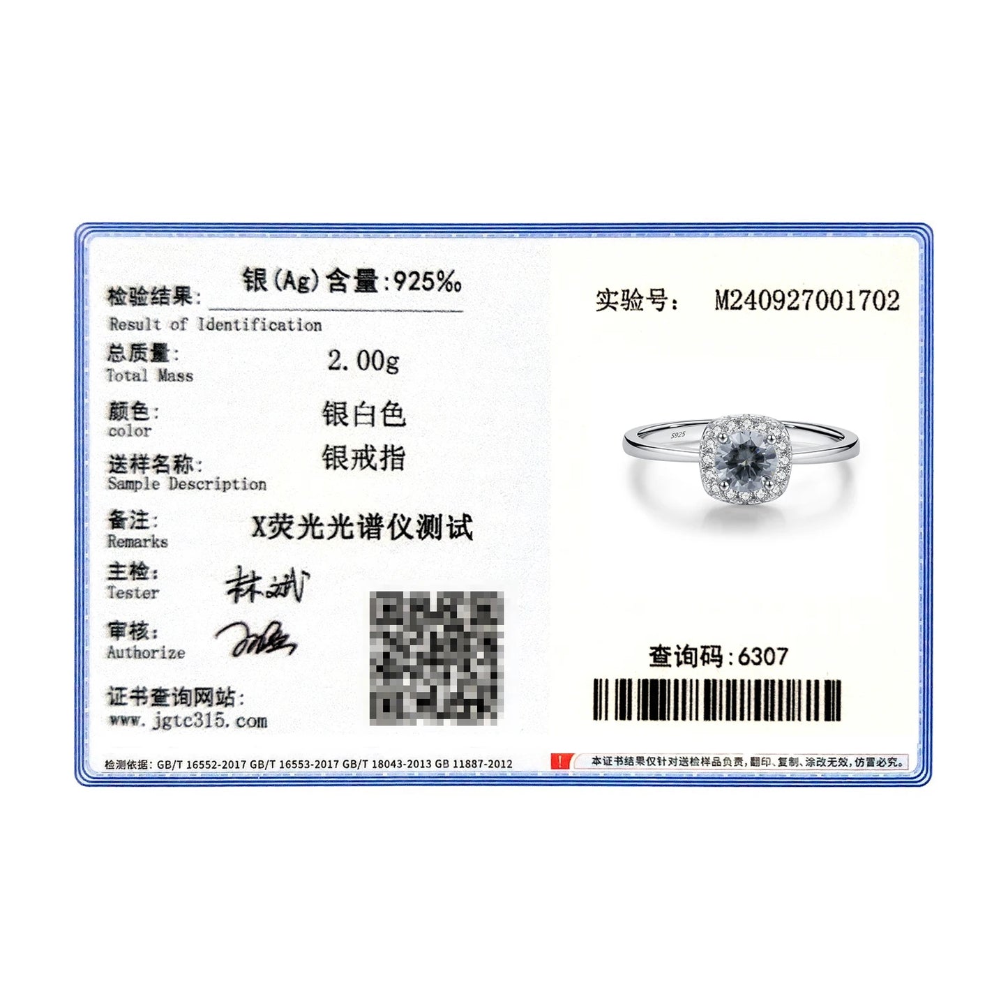 MODIAN D Color Gray Moissanite Rings 925 Sterling Silver Fashion Sparkle Square Halo Ring For Women Wedding Fine Jewelry Gift by All Mart Bristol Ltd