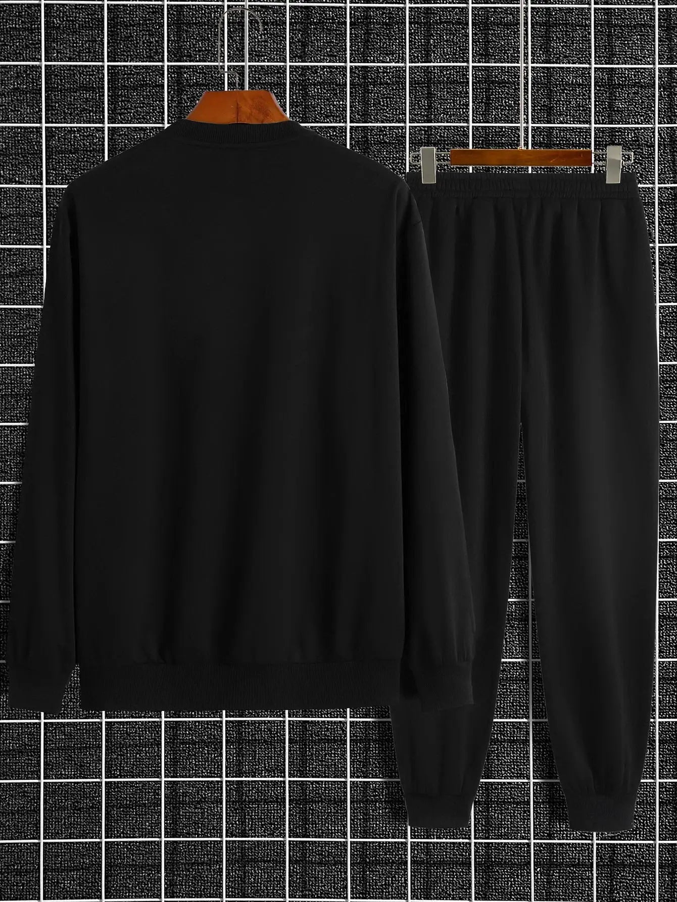 Autumn Trendy New Sweatshirt Men's Loose Daily Casual Fit With New York Letter Printed Hundred Long Sleeve Sweatshirt Set by All Mart Bristol Ltd