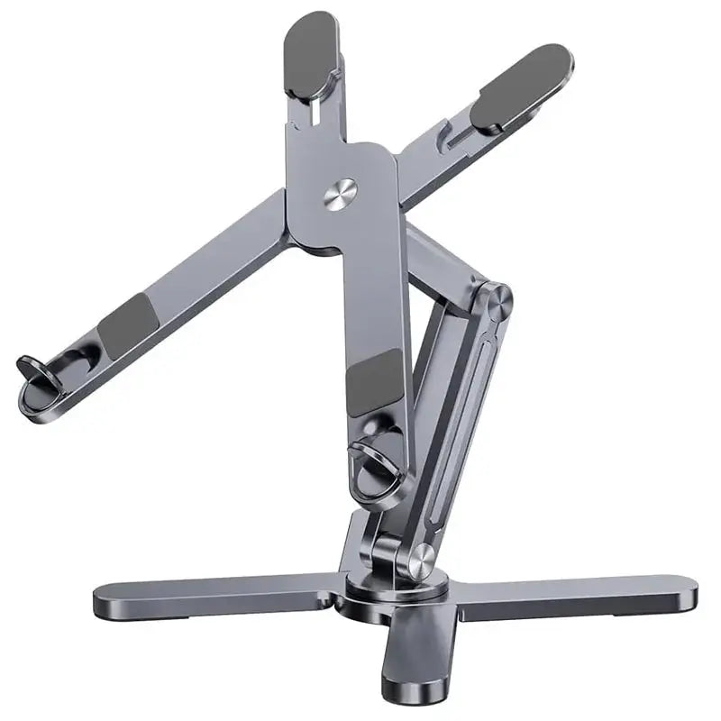 Foldable Laptop Stand 360°Rotation Notebook Table Adjustable Aluminum Alloy Holder Portable X Type Bracket for 10-17 inch Laptop by All Mart Bristol Ltd