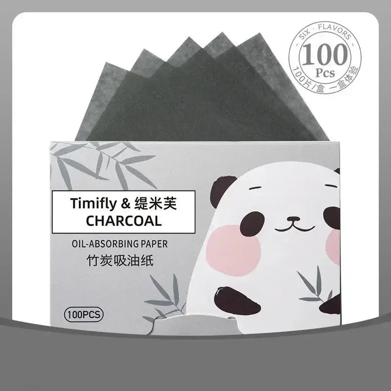 100 Pcs Portable Facial Absorbent Paper Oil Control Wipes Green Tea Sheet Oily Face Blotting Matting Tissue Makeup Facial Clean by All Mart Bristol Ltd