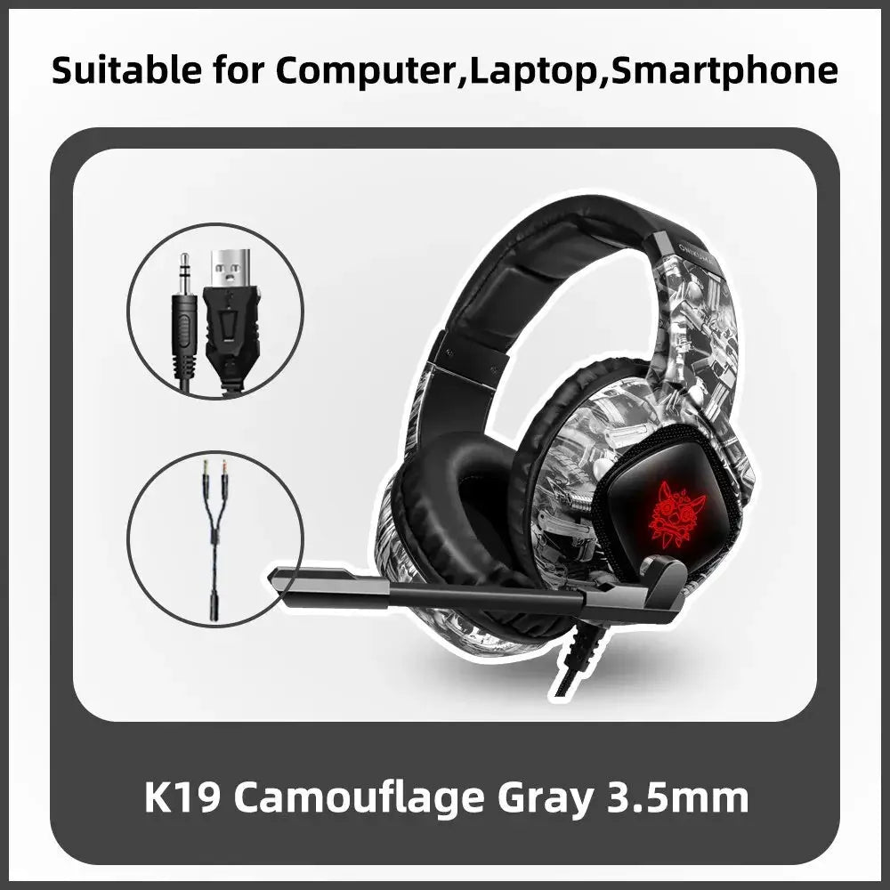 ONIKUMA K19 Gaming Headset Headphones Wired Noise Cancelling Stereo Earphones With Mic by All Mart Bristol Ltd
