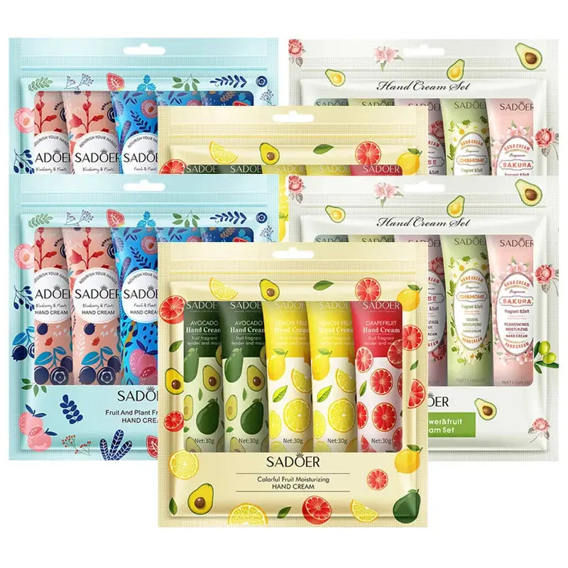 15pcs Avocado Sakura fragrant Hand Cream Sets Moisturizing Repair Anti Dry Nourishing Hands skincare Lotion Sets Hands Care by All Mart Bristol Ltd