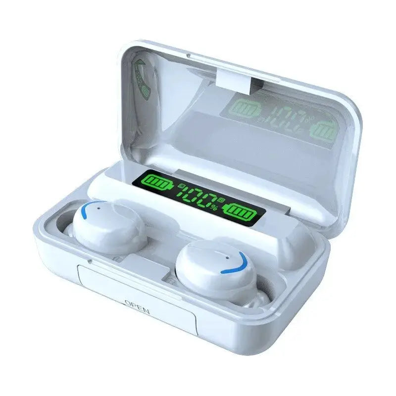 F9 Wireless Earphones Bluetooth TWS LED Dislpaly Binaural Headset Waterproof HD Calling CVC 8.0 Noise Reduction Headphones by All Mart Bristol Ltd