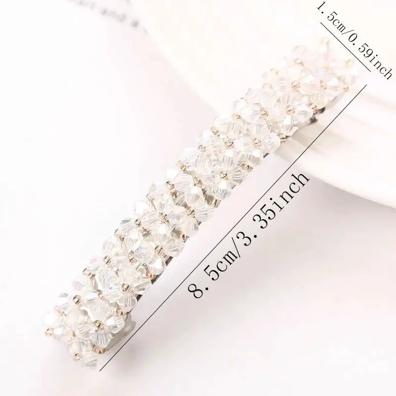 New Korean Elegant Hairpins Hairgrips Crystal Rhinestone Barrettes Hair Clips For Women Girls Hair Accessories by All Mart Bristol Ltd