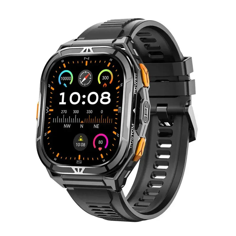 X5 Smart Watch 1.96inch Amoled Bluetooth Calling SOS Outdoors Sports Fitness Tracker SmartWatch For Men Women by All Mart Bristol Ltd