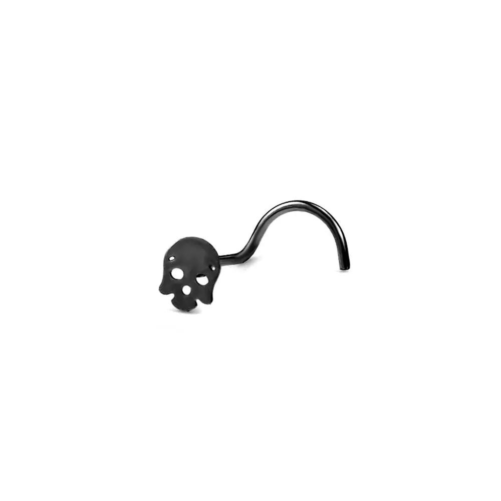 Skull Nose Stud by Darkstorm