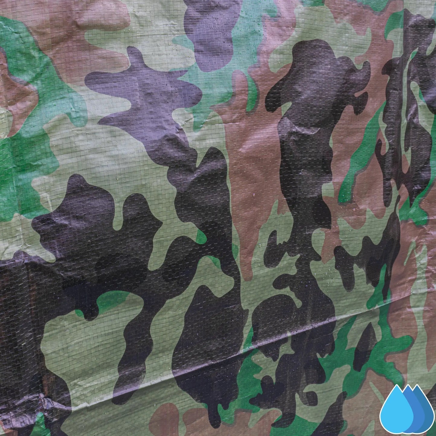 5m x 6m Camouflage Tarpaulins, M-Grade 90 GSM by Costwise