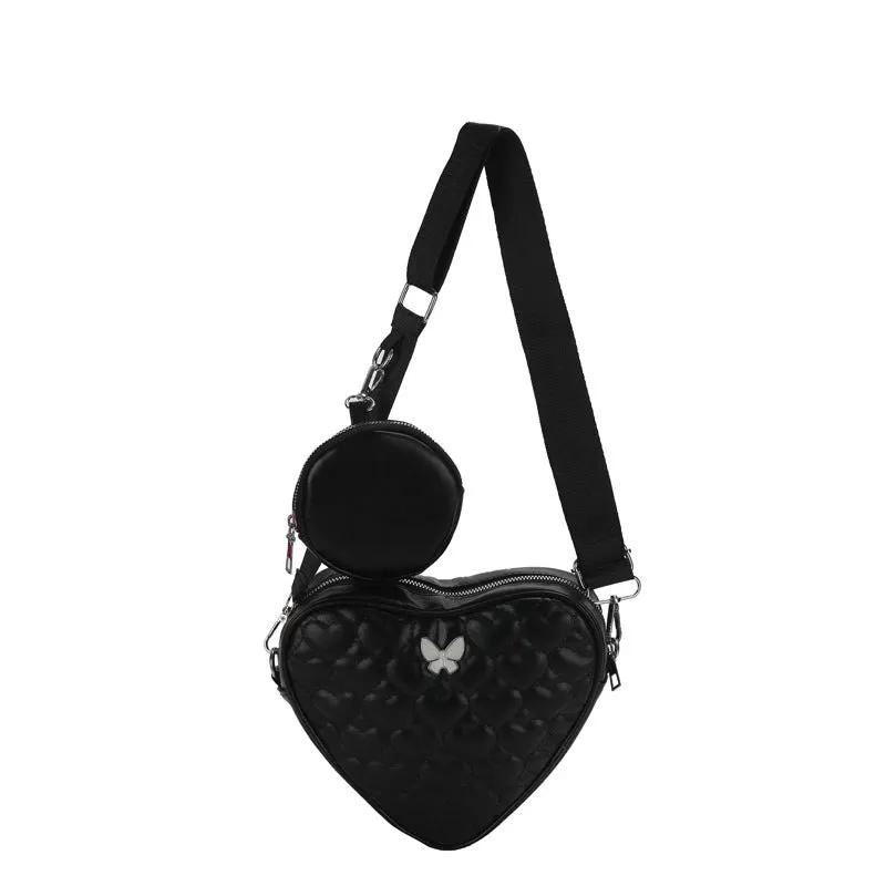 Women's Embroidered Line Shoulder Bag Lightweight Waterproof PU Soft L – All Mart Bristol Ltd