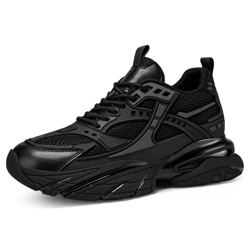 Autumn Winter Mesh Breathable Invisible Height-Boosting Casual Sneakers by Dropshipman