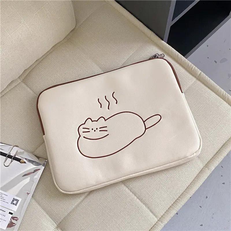 Embroidered Animal Cute Tablet Protective Sleeve Computer Tank Bag by Dropshipman
