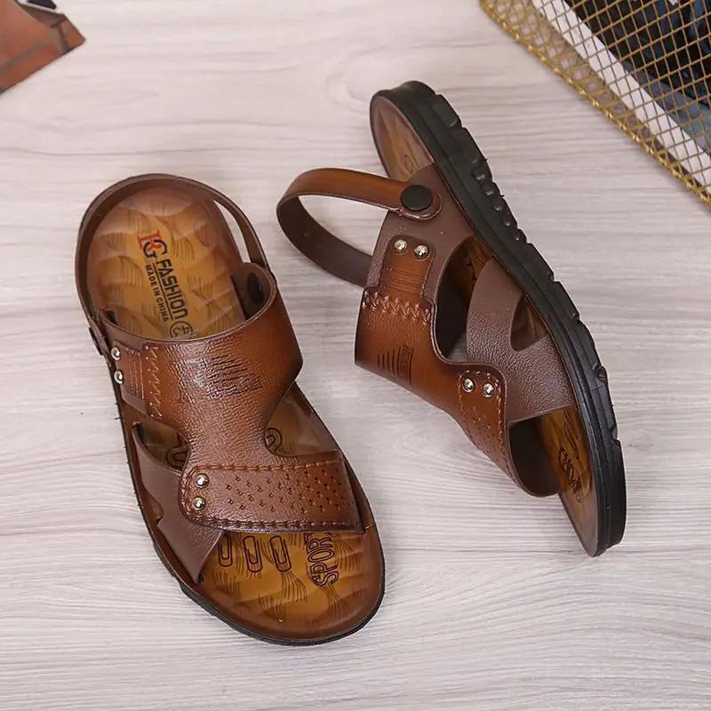 Korean Style Beach Fashion Breathable Oil Injection Men's Sandals by Dropshipman
