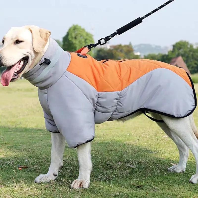 New Winter Dog Coat Waterproof Pet Clothes For Medum Large Dogs Warm Thicken Dog Vest Custome Labrador Jacket by Dropshipman