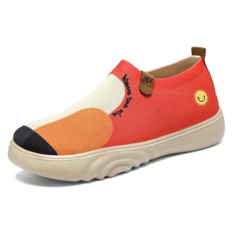 Solid Color Polyurethane Painted Casual Shoes by Dropshipman