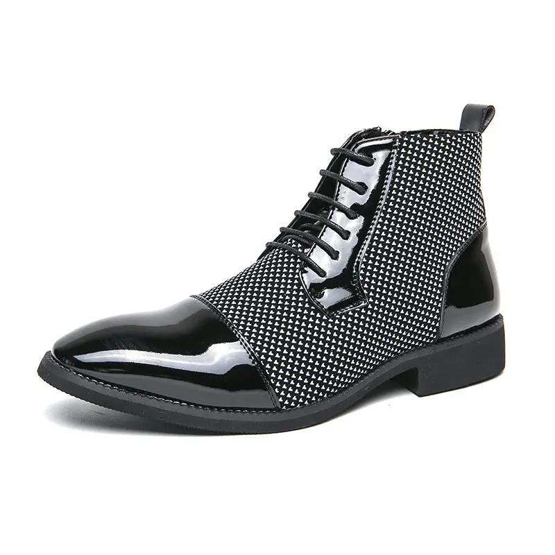 New Leather Boots Fashion Men's Business Formal Leather Shoes by Dropshipman