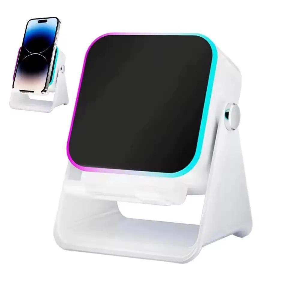 (Upgraded)5 in 1 Auto-Induction 5000Mah Wireless Induction Speaker 8 RGB Lights HIFI Sound Portable Bluetooth Phone Holder Gifts by All Mart Bristol Ltd