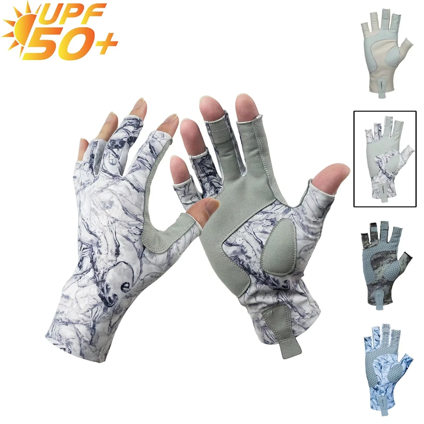 Riverruns Fingerless Fishing Gloves Are Designed for Men and Women Fishing, Boating, Kayaking, Hiking, Running, Cycling