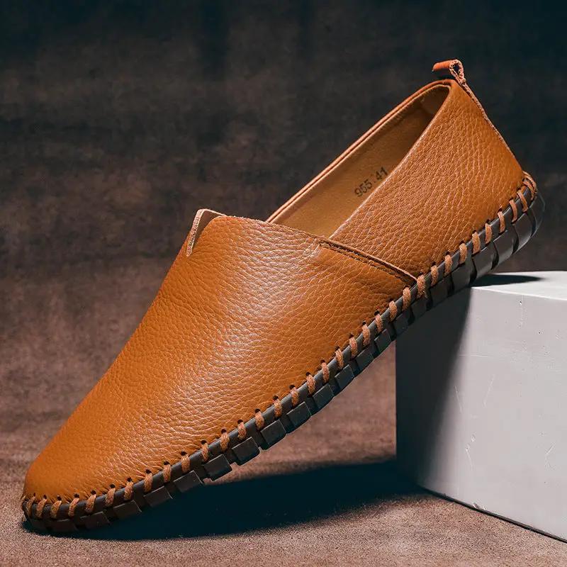 Men's Gommino Layer Leather Slip-on by Dropshipman