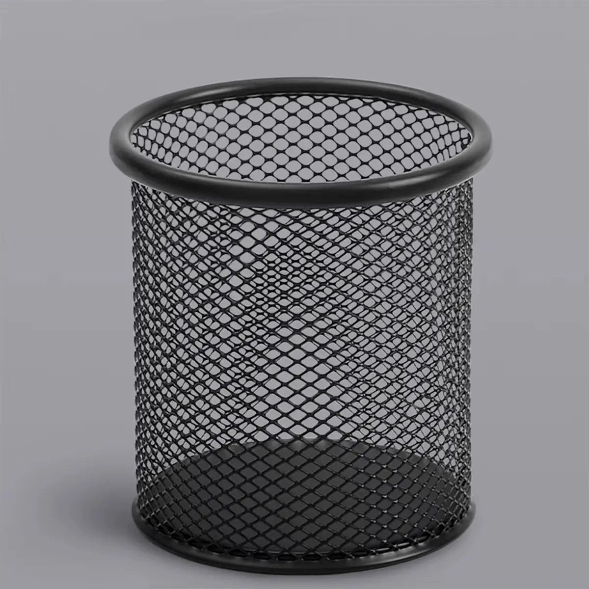 Multifunction Round/Square Pen Holder Office Desk Metal Mesh Pen Pot Cup Case Container Organiser Durable Pencil Case Stationery by All Mart Bristol Ltd
