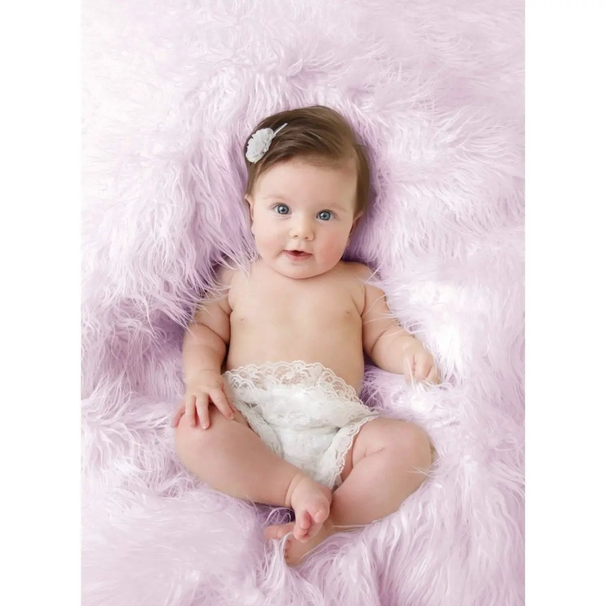 Luxury Faux Fur Baby Blanket - Pink-Clearance by For Your Little One
