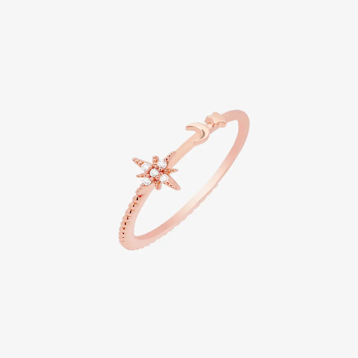 Moon and star ring by Nabi London