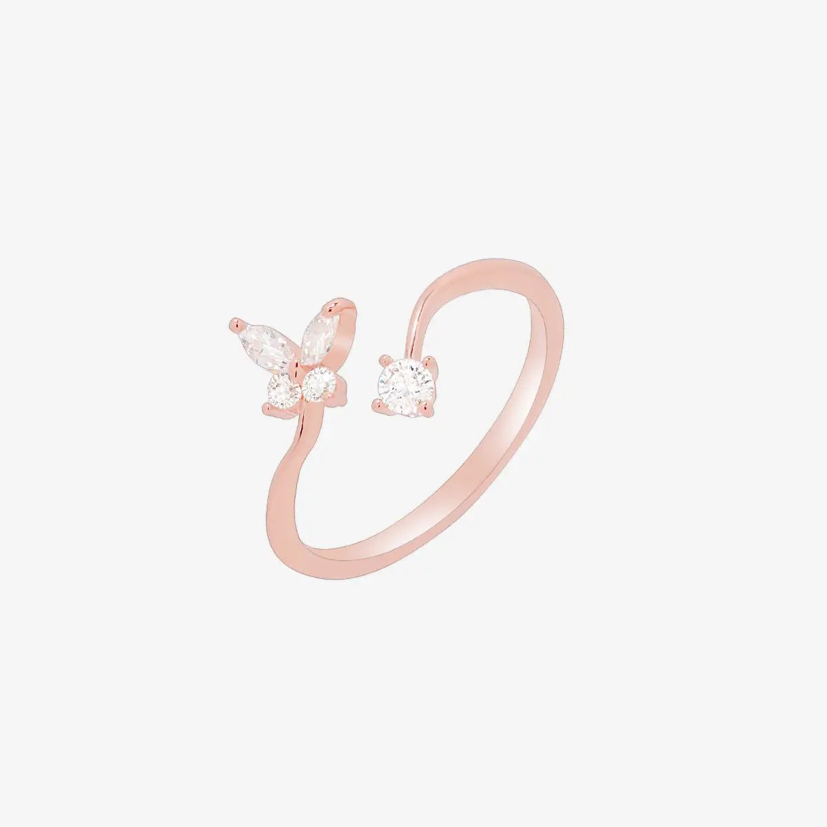Butterfly cubic ring by Nabi London