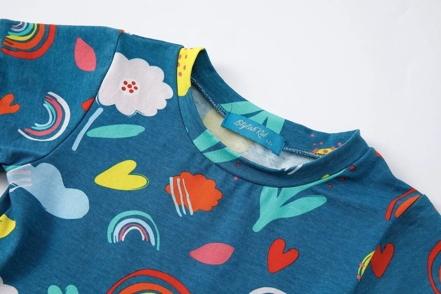 Sophie Cotton Colourful Spring Dress by Stylish Mum