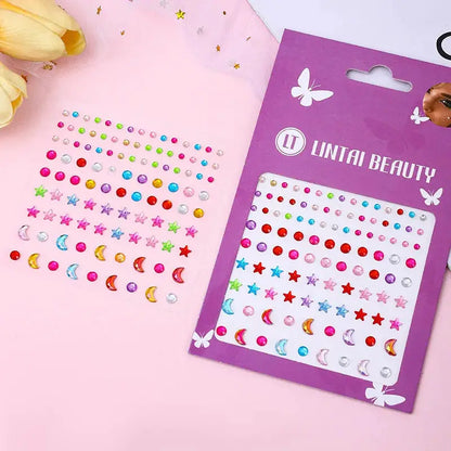 Hot Selling Face Gems Stickers Self Adhesive Waterproof Teardrop Rhinestones for Party Makeup Nail Art Beauty Supplies by All Mart Bristol Ltd