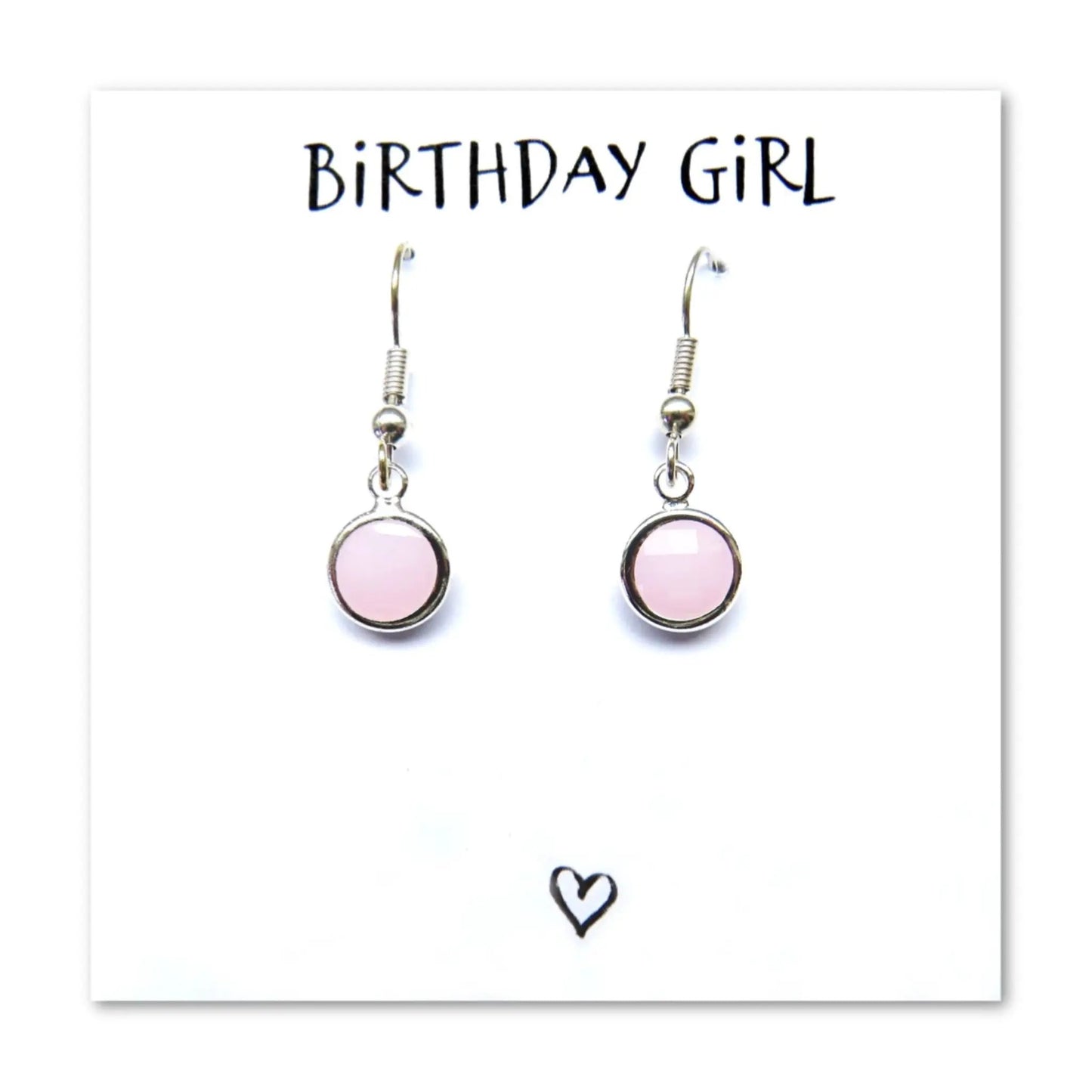 Birthstone Earrings & Birthday Girl Card by Aye Do Gifts