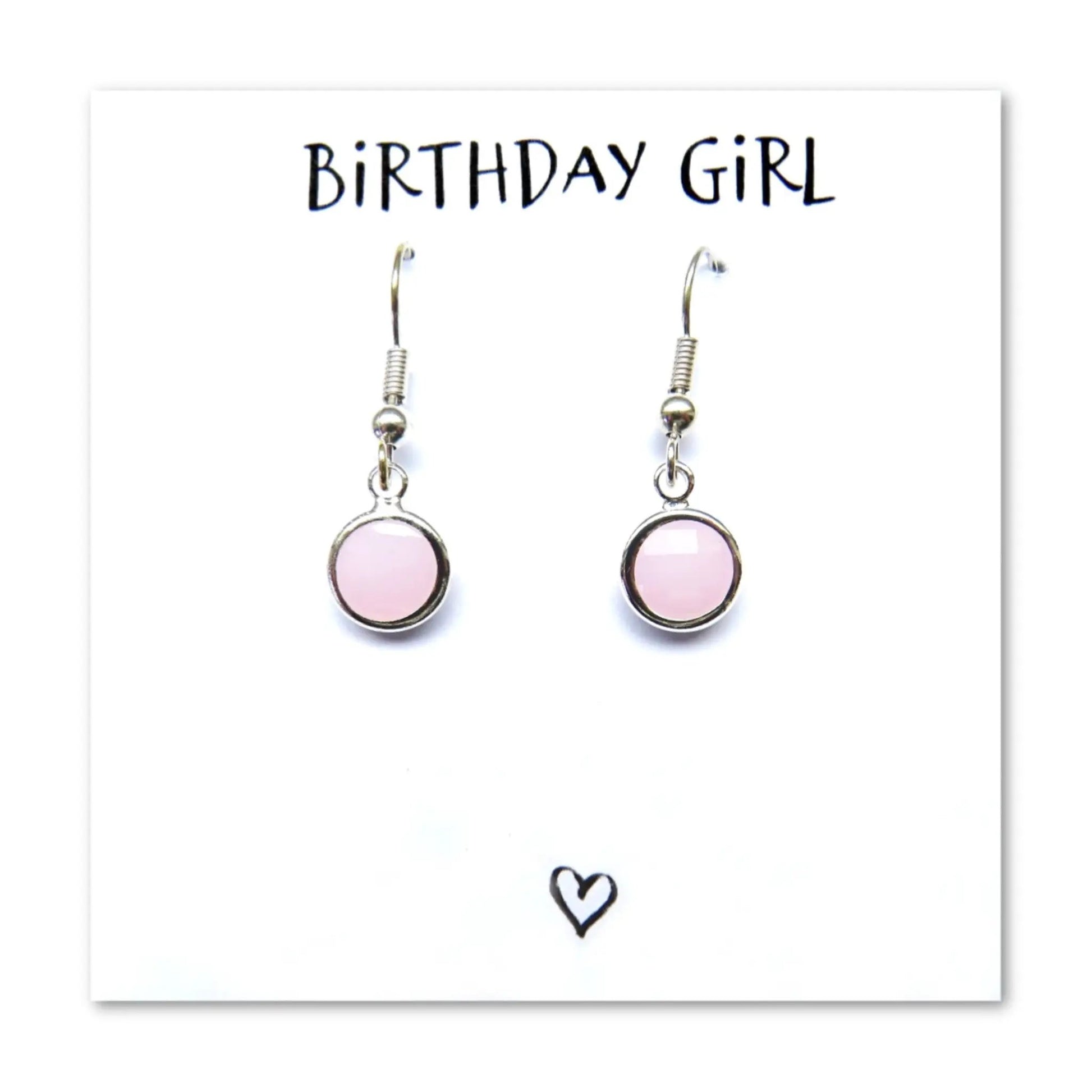 Birthstone Earrings & Birthday Girl Card by Aye Do Gifts