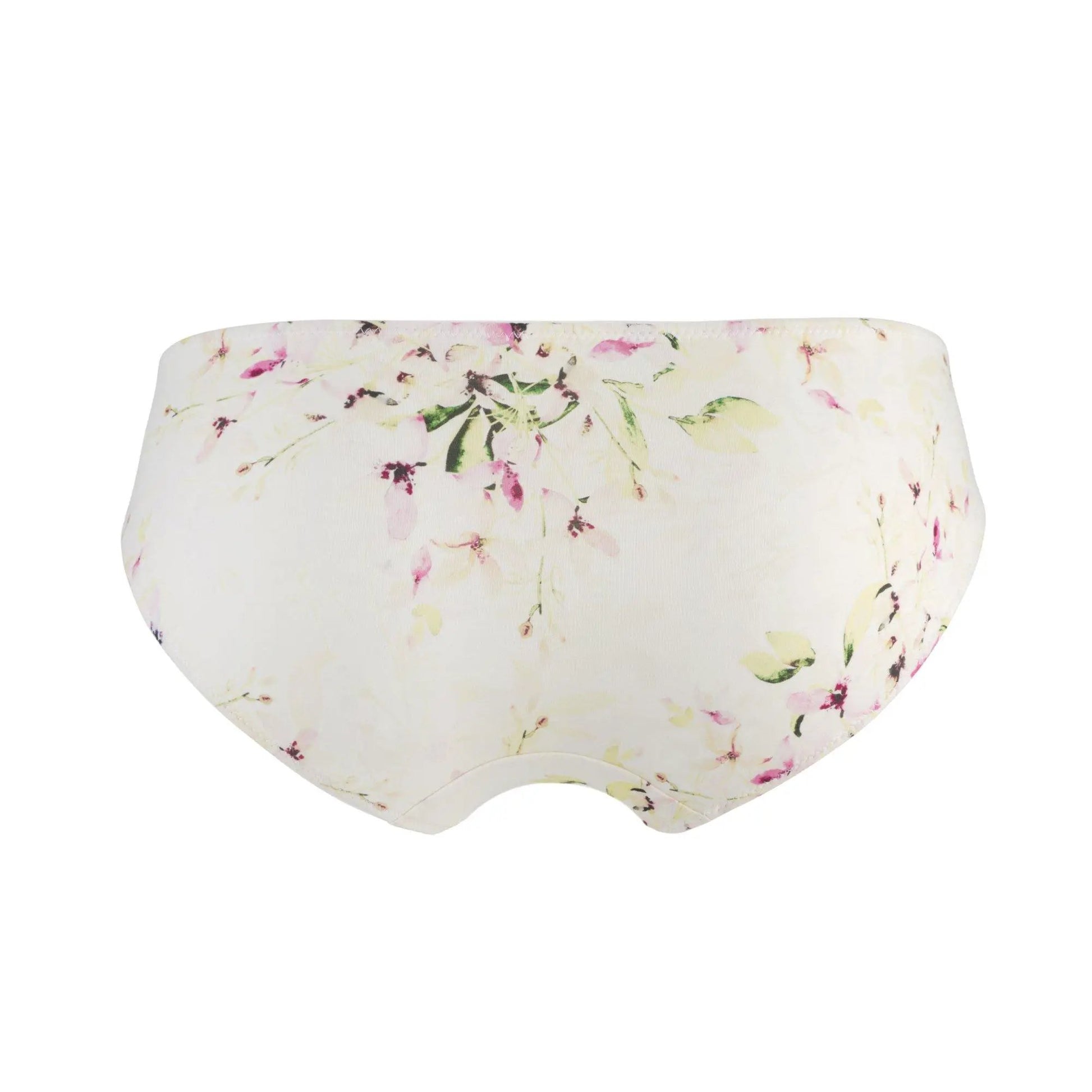 Sunbleached Floral - Silk & Organic Cotton Brief by Juliemay Lingerie