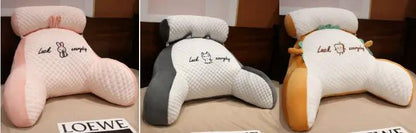 Sofa Fluffy Cushion Luncheon Pillow Triangle Reading Cushion Bedside Soft Large Backrest Lumbar Cushion Office Chair Cushion by Dropshipman