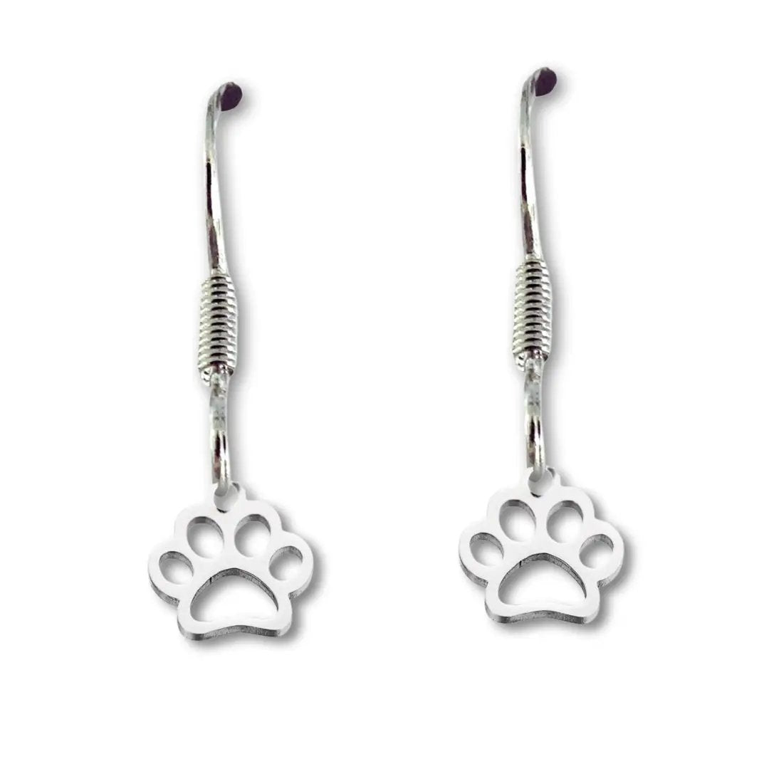 Women's Paw Print Drop Earrings by Aye Do Gifts