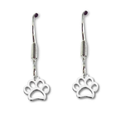 Women's Paw Print Drop Earrings by Aye Do Gifts