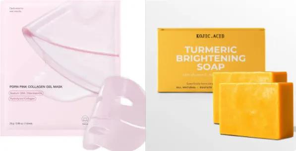 Turmeric Kojic Soap Turmeric Kojic Acid Soap Handmade Skin Products Natural Turmeric Soap Bar Skin Clean Dark Spot Remover Moist Bathing Facial Soap by Dropshipman