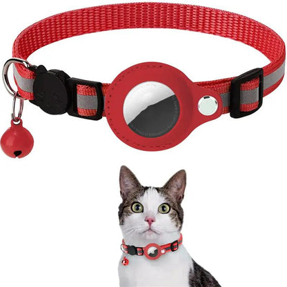 Pet Collar With Bell Airtag Reflective Collar by Dropshipman