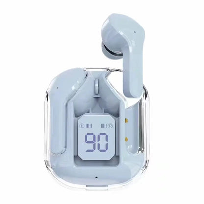 New Mini Transparent Wireless Bluetooth Headset Digital Display ENC Noise Reduction True Wireless Sports Music by Dropshipman