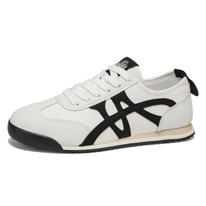 Pu'er Agan Men's Shoes Casual Flat Leather Dequn Shoes Spring 2026 New Trend Brand High-End Sensation White Sneakers by All Mart Bristol Ltd