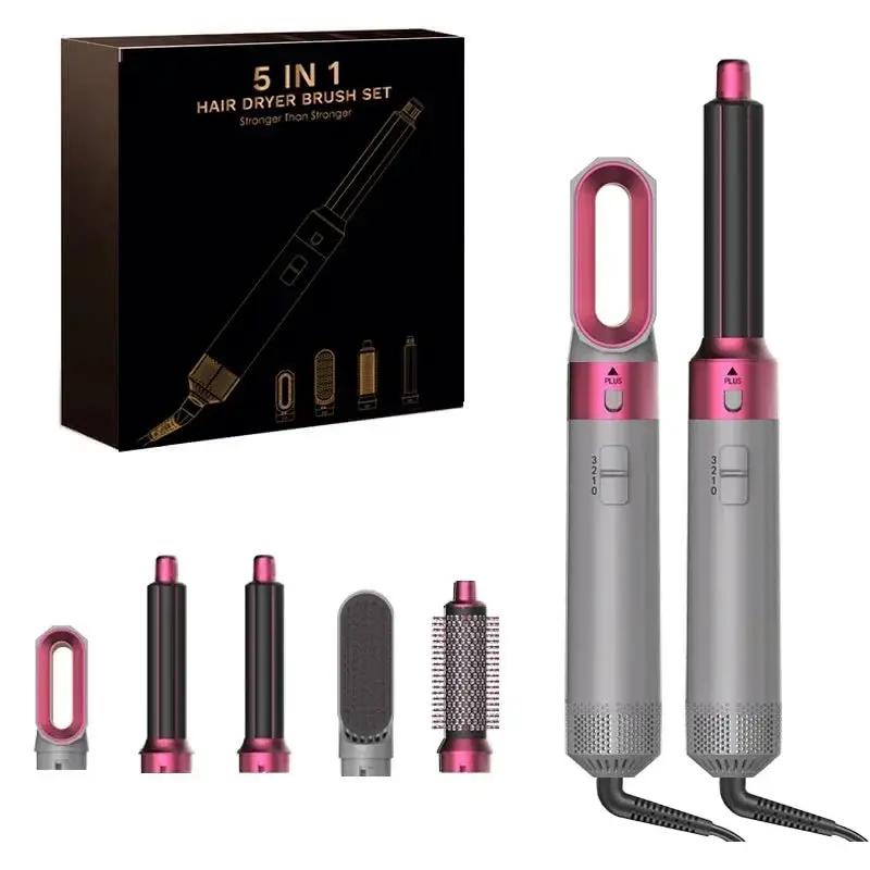 5 in 1 Hair Dryer Brush and Styler Kit Professional Hot Air Comb Curling Iron Hair Straightener for Volumizing and Styling by All Mart Bristol Ltd