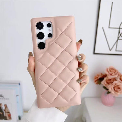 Diamond Plaid Phone Case Leather Phone Protective Case by Dropshipman