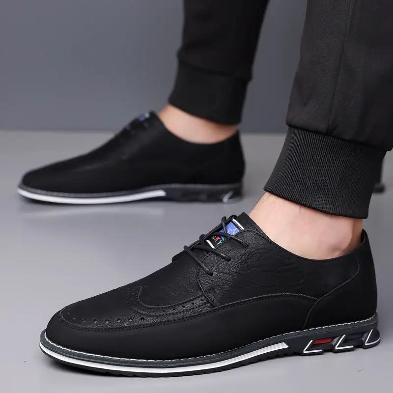 Business Fashion Comfortable Leather Shoes Men by Dropshipman