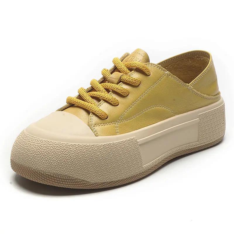 Thick Bottom All-matching Spring And Summer Flat Soft Bottom Not Tired Feet Wear Biscuits Pumps Casual Sneakers For Women by Dropshipman