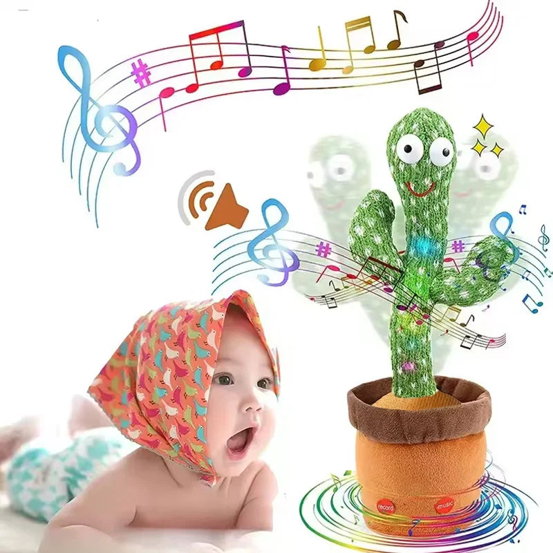1Pc Dancing Cactus Toy,Repeat Talking ,Song Speaker Wriggle Dancing Sing Talk, Plushie Stuffed ,Interaction and Decoration by All Mart Bristol Ltd