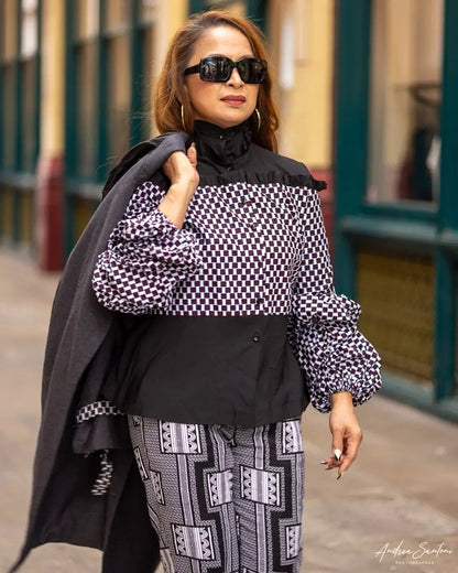African Print Blouse by Ewa London