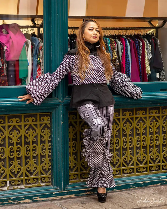 African Print Blouse by Ewa London