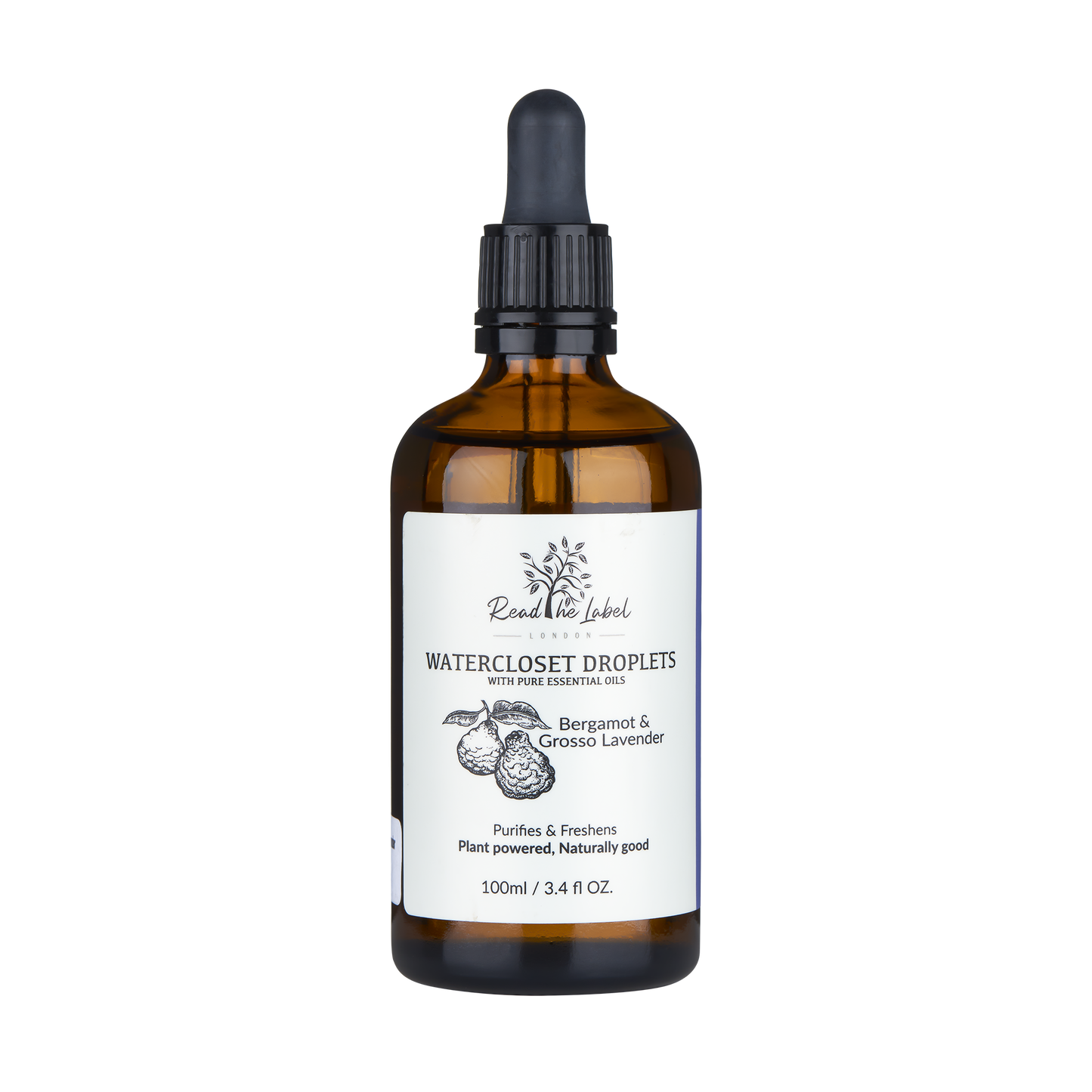 Natural Watercloset Droplets – Bergamot & Grosso Lavender by Read The Label