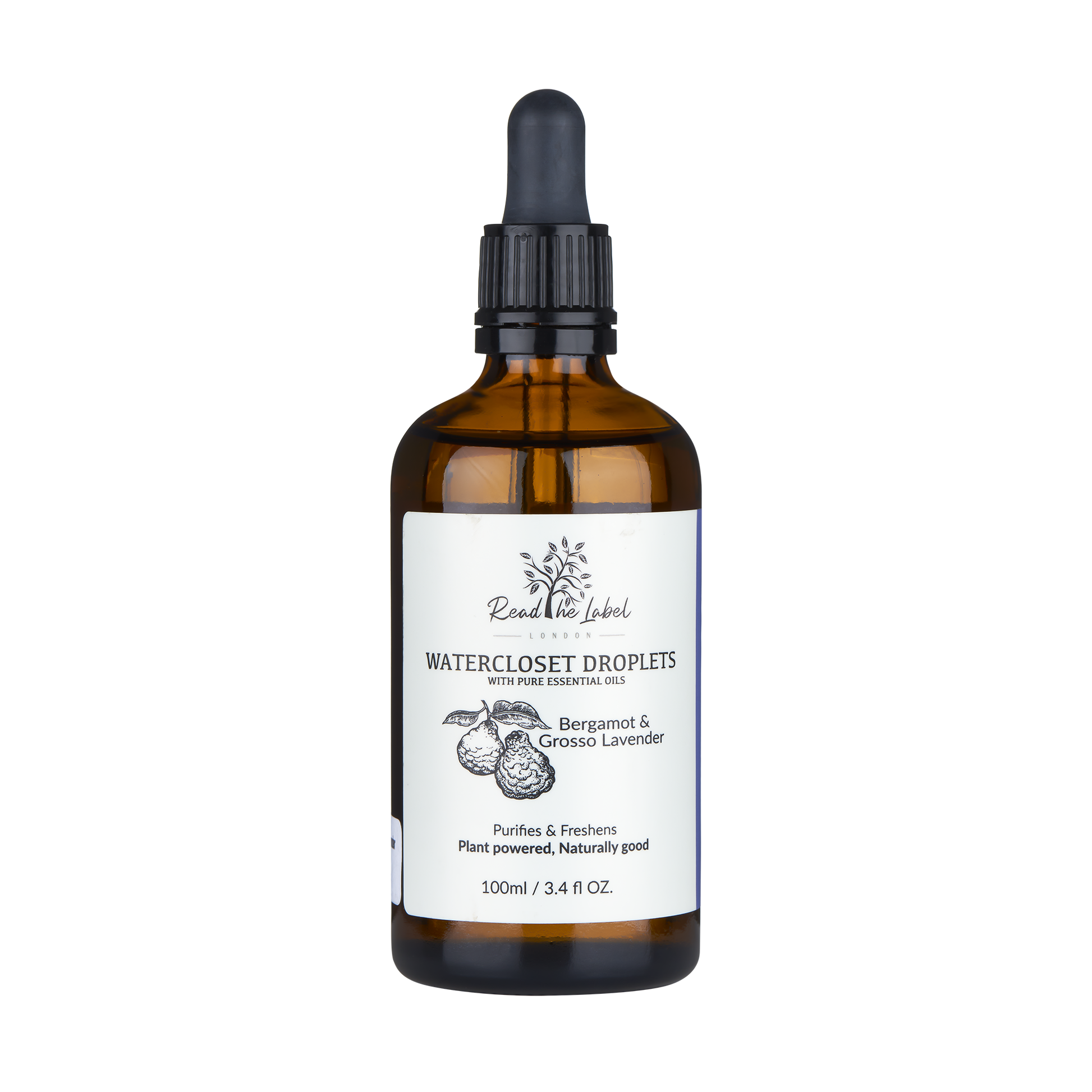 Natural Watercloset Droplets – Bergamot & Grosso Lavender by Read The Label