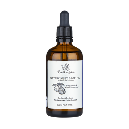 Natural Watercloset Droplets – Bergamot & Grosso Lavender by Read The Label