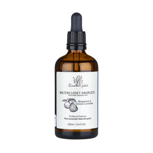 Natural Watercloset Droplets – Bergamot & Grosso Lavender by Read The Label